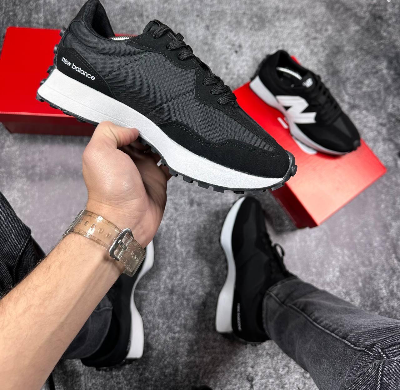 Кроссы New Balance черные весенние Мужские кроссовки повседневные Обувь дышащая легкая для спорта и отдыха shp