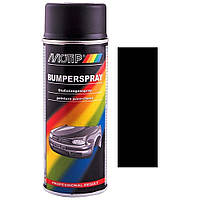 Фарба спрей для пластику чорна матова Motip Black Bumper Spray 400мл