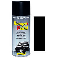 Краска спрей для пластика черная матовая Body Black Bumper Paint Spray 400мл
