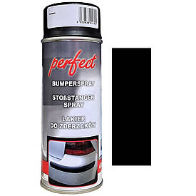 Фарба спрей для пластику чорна матова Perfect Black Bumper Spray 400мл