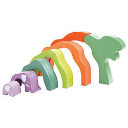 Дерев'яна пірамідка Hape Слоник (E0489)