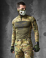 Убакс боевая рубашка Каратель мультикам, летний военный убакс coolpas для ВСУ, боевой убакс мультикам