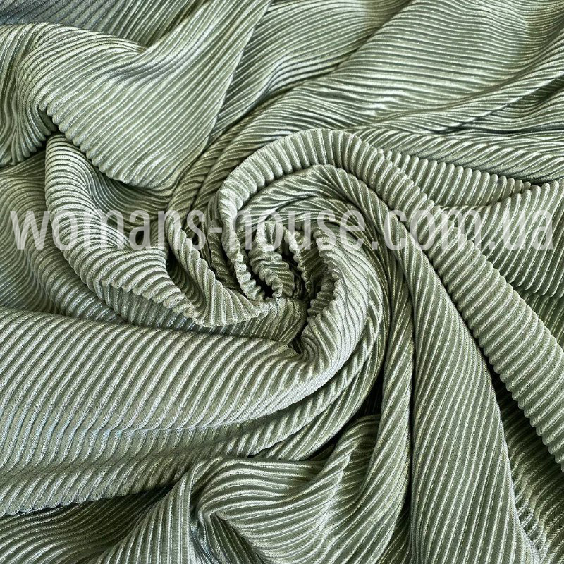 Трикотаж жатка Сарента Оливковий, фото 1