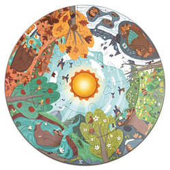 Пазл круглий Hape Чотири сезони 16 ел. (E1636)