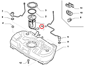 Датчик рівня палива 1.3MJTD, 1.4i Fiorino-Qubo 2007-2016, 2016-, Виробник: FIAT, OE: 71744196, 77365329