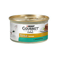 Паштет для кошек Purina Gourmet Gold. С кроликом. Кусочки в паштете 85 г (7613033706271)