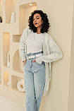 Жіночі джинси з високим притачним поясом та накладними кишенями Розміри: 42 - 50, фото 5