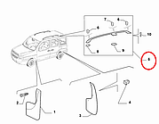 Рейлінги (хромовані) Doblo MAXI 2005-2016, Виробник: MGA, OE: 98814610, 735435420