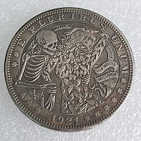 Монета сувенирная, доллар США Hobo Coin Морган "Женщина бабочка". Coin American Morgan