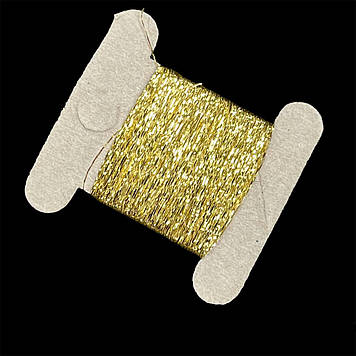 Нитка для бісеру Spark beads ЛЮРЕКС Металізована нитка, 30 м колір Золотий (04)