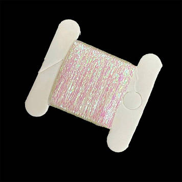 Нитка для бісеру Spark beads ЛЮРЕКС Металізована нитка, 30 м колір Перламутровий (01)