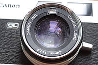 Как есть Фотоаппарат Canon Canonet QL17 40mm 1.7 линза в пятнах , на запчасти