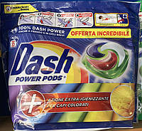 Dash Colore power pods капсулы для стрики цветного белья 4 в 1 35 штук