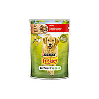 Влажный корм для собак Purina Friskies с говядиной и картофелем в соусе 100 г (7613035800823)