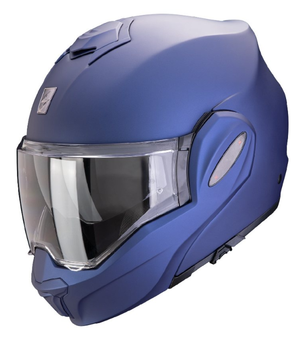 Мотошолом Scorpion Exo-Tech Evo Pro Solid matte blue