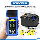 Тестер АКБ AUTORY BD500 12 V 24 V аналізатор автомобільних акумуляторів (з міні принтером), фото 5