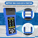 Тестер АКБ AUTORY BD500 12 V 24 V аналізатор автомобільних акумуляторів (з міні принтером), фото 3