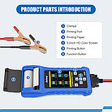 Тестер АКБ AUTORY BD500 12 V 24 V аналізатор автомобільних акумуляторів (з міні принтером), фото 9