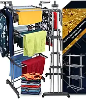 Складна сушарка для білизни трирівнева Gordon G447 Сушка для одягу GORDON G447 СІРА