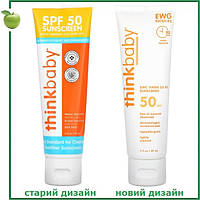 Сонцезахисний натуральний крем, SPF 50, 89 мл Think, Thinkbaby, США