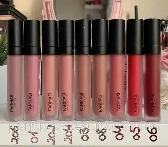 Рідка матова помада для губ Farmasi 04Perfect Rose/досконалений рожевий 4 мл Знятий колір! Є різні кольори!