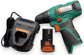 Sturmax CDM3212CL Акумуляторний шурупокрут 12В + 1 акумулятор 2.0 Ач та зарядний пристрій