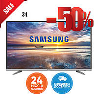 Ультратонкий Samsung Smart TV 4K телевизор 2023 год Ultra HD, LЕD, IPTV, T2 34 дюйма WIFI Самсунг Гарантия