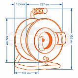 Подовжувач на котушці з виносною розеткою Svittex 50 м 2х1.5, фото 3