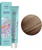 Крем-краска для волос Unic Crystal №8/76 Светло-русый коричнево-фиолетовый 100 мл (24302Ab)