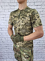 Футболка Пиксель CoolPass, тактическая футболка для военных