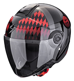 Мотошолом Scorpion Exo-City II FC Bayern black red