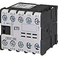 Контактор миниатюрный ETI CE 07.10 катушка управления 230V AC 1NO (4641023)