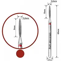 Насадка алмазна RichColoR 263 016R полум‘я червона