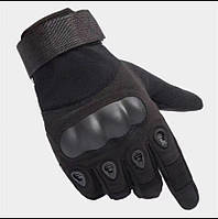 Тактичні рукавиці з пальцями чорні L / Рукавиці військові для ЗСУ розмір  L