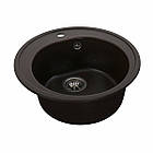 Гранітна мийка для кухні Platinum 510 LUNA матова Шоколад, фото 7