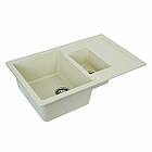 Гранітна мийка для кухні Platinum 7850W TOSKANA матова Пісок, фото 4