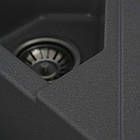 Гранітна мийка для кухні Platinum 9950 PANDORA матова Сірий мусон, фото 4