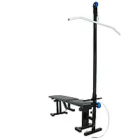 Лава регульована для жиму навантаження 300 кг з мачтою для верхньої нижньої тяги R_2278