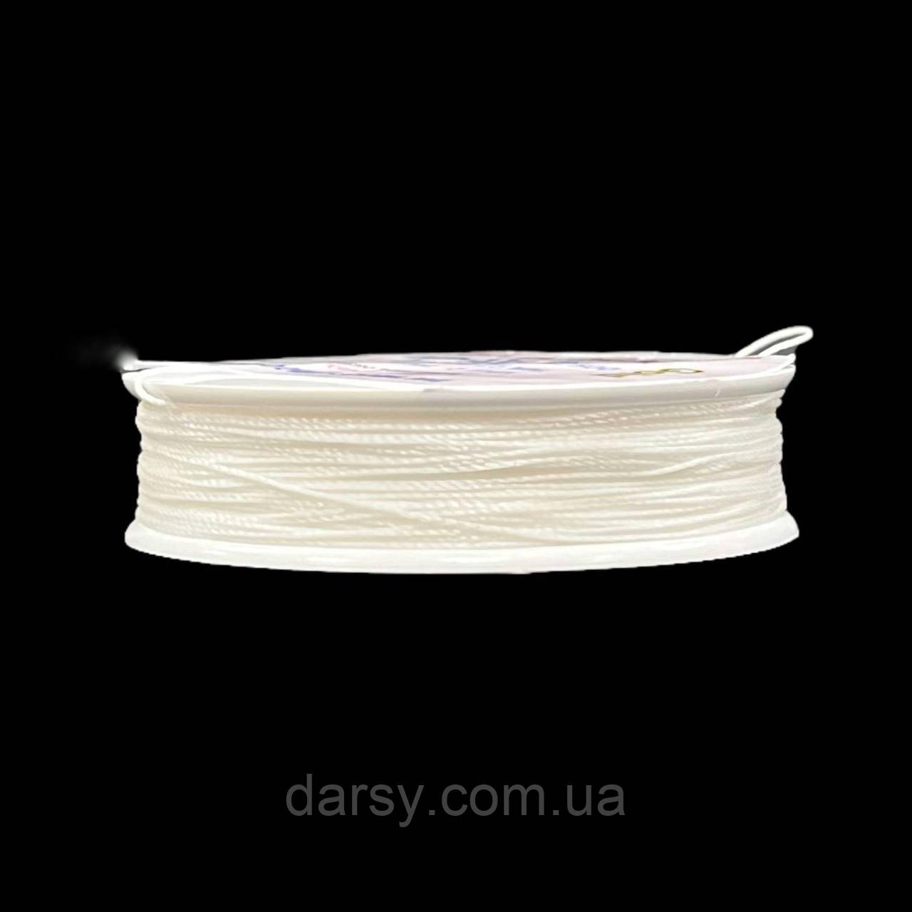 Нитка для бісеру Spark beads TYTAN 30 Gold (діаметр 0.25 мм), 40 м колір Білий, фото 1