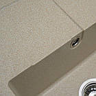 Гранітна мийка для кухні Platinum 5851 ARIA матова Сафарі, фото 4