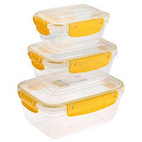 Набір контейнерів для харчових продуктів 0,4л/0,8л/1,4л герметичні Fresh Box ELIF, фото 6