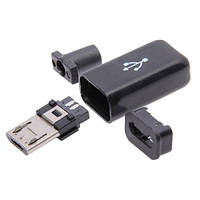 Разъем MicroUSB 5-ти контактный папа Micro-USB un