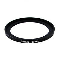 Повышающее степ кольцо 58-67мм для Canon, Nikon un