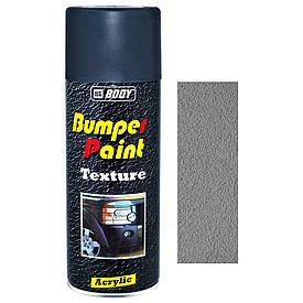 Структурна фарба спрей для пластику сіра матова Body Texture Grey Bumper Paint Spray 400мл