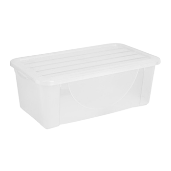 Ємність 6л для зберігання речей з кришкою прозорий Алеана