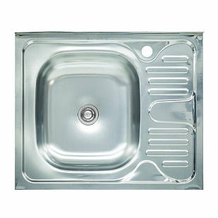 Мийка кухонна з неіржавкої сталі Platinum 6050 L (0,4/120 мм)
