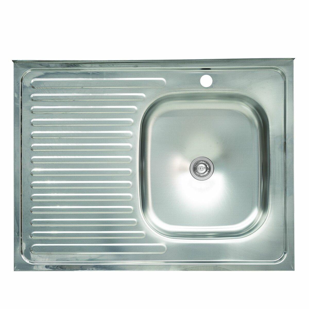 Мийка кухонна з неіржавкої сталі Platinum 8060 R (0,4/120 мм)
