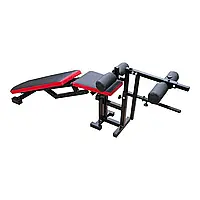 Лава регульована для жиму з від'ємним кутом та тренажером для ніг R_2279