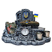 Оригинальный украинский сувенир с часами "Украинская БМД-2", Подарок на День защитника Украины