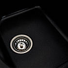 Гранітна мийка для кухні Platinum 7950 Equatoria матовий Чорний металік, фото 6